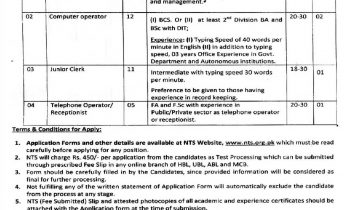 Khyber Pakhtunkhwa Pharmacy Council Jobs NTS Application Forms 2024