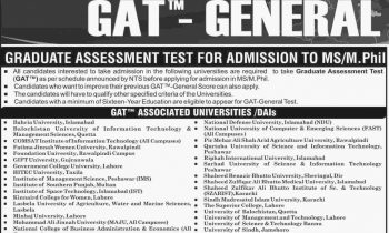 GAT General NTS Test Papers & Preparation Online