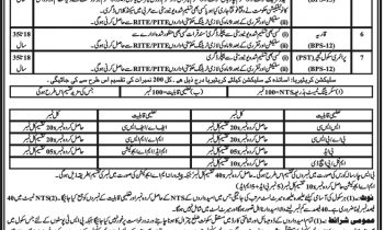 Elementary and Secondary Education Chitral NTS Jobs Results