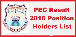 PEC 5th class position holders 2018