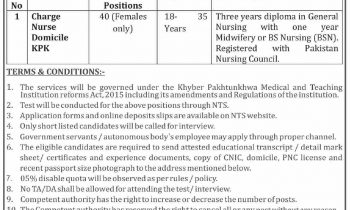 Ayub Teaching Hospital Abbottabad Jobs NTS Application Forms 2024