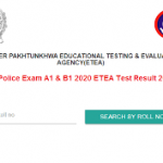 ETEA KPK Police Result 2022 Merit List