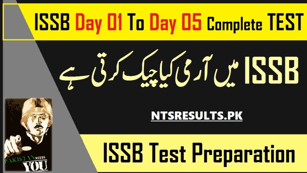 ISSB Test Schedule 2024 for Army PAF Navy Registration Online