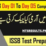 ISSB Test Schedule 2023 for Army PAF Navy Registration Online