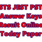 STS JEST Answer Keys Result 2022 Today Paper