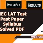 HEC LAT Test Past Paper Syllabus Solved PDF Download 2022