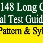PMA Long Course Initial Test Syllabus and Pattern Past Papers