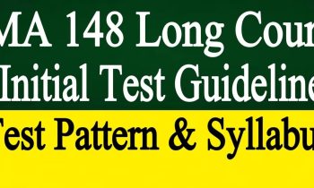 PMA Long Course Initial Test Syllabus and Pattern Past Papers