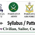 PAF Test Syllabus Pattern Airmen, FMA, Aero Trade