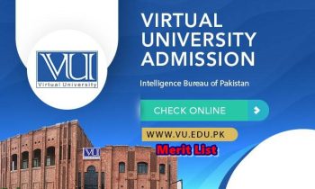 Virtual University Merit List 2024