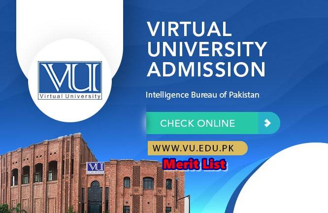 Virtual University Merit List 2024
