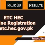 ETC HEC Online Registration 2022 Last Date @etc.hec.gov.pk