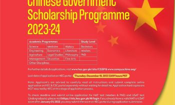 HEC CSC China Scholarship 2024 Online Apply