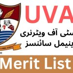 UVAS Merit List 2022 by uvas.edu.pk