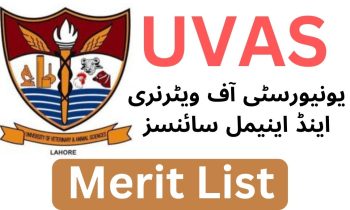 UVAS Merit List 2024 by uvas.edu.pk