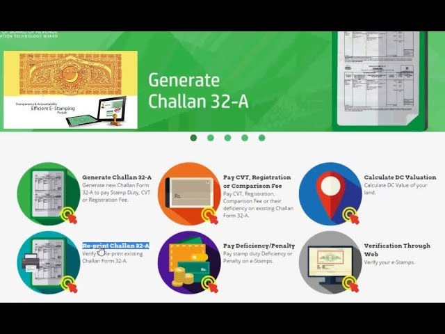 e Stamping Online Challan Form 2024 Vendor Portal Punjab Verification